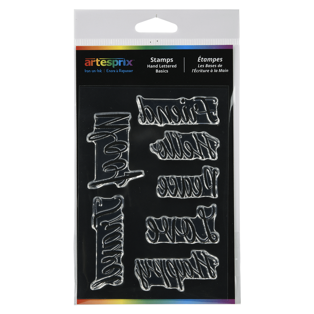 Artesprix Sublimation Stamps - Hand Lettered Basics - 4" x 6" - HeatPressNation