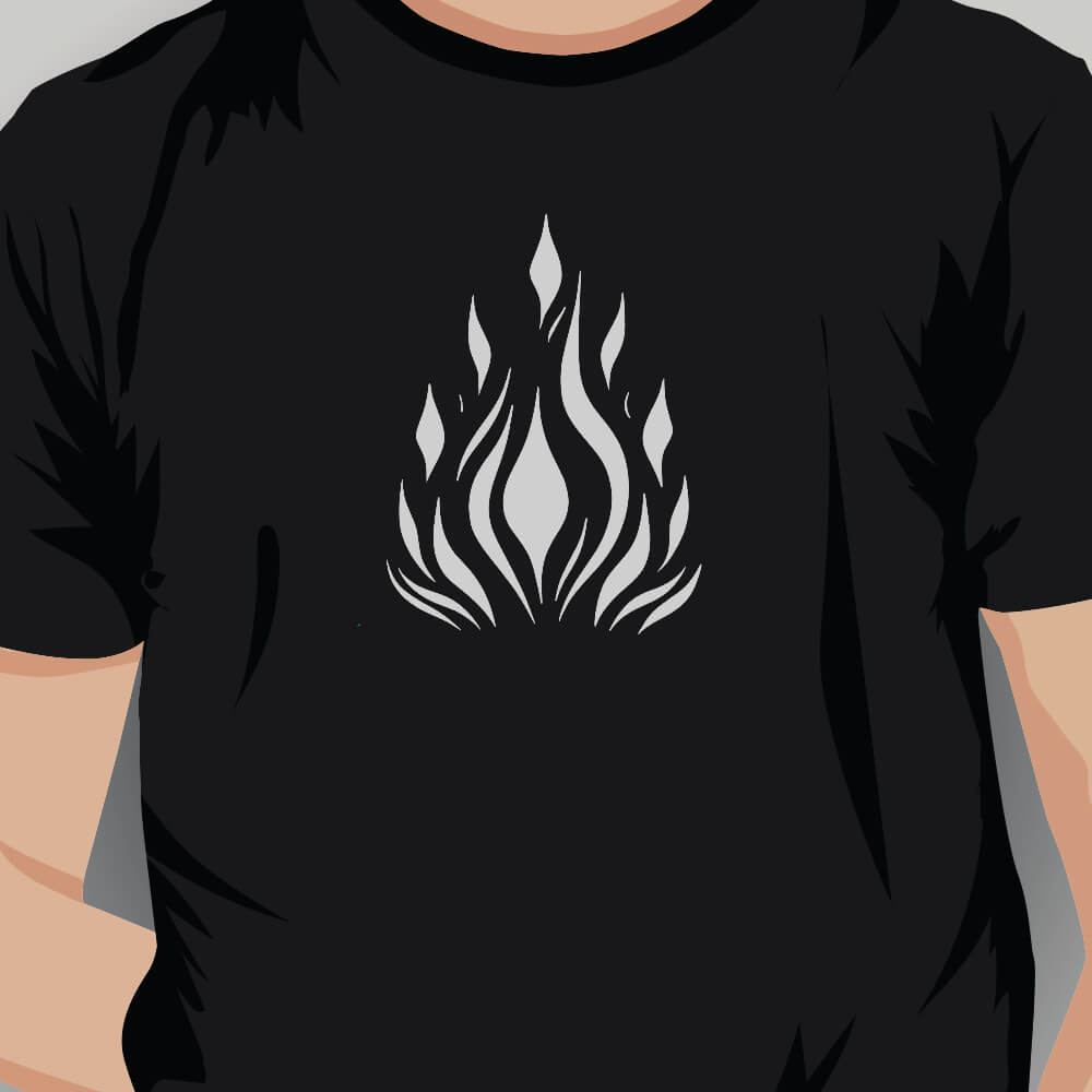 Campire Flame Vector Design - HeatPressNation