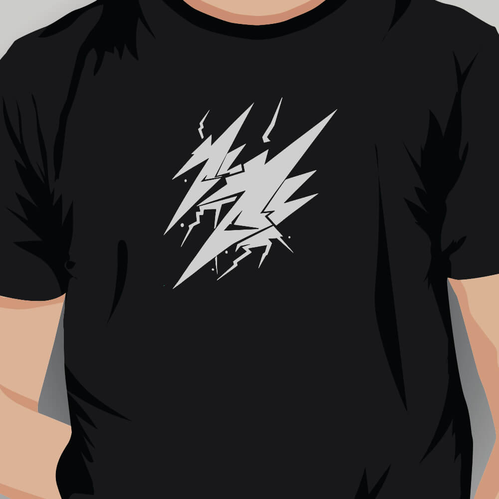 Large Lightning Bolts Vector Design - HeatPressNation