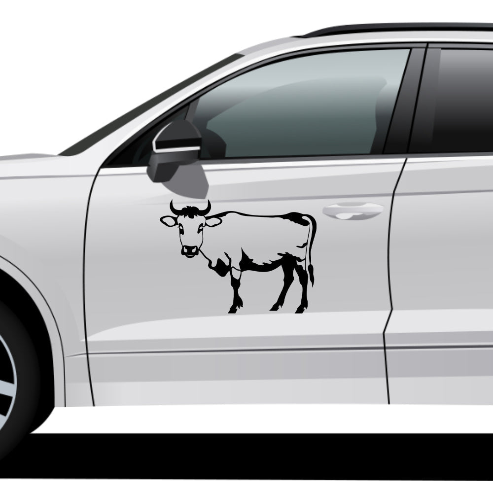 Standing Side Cow Vector Design - HeatPressNation