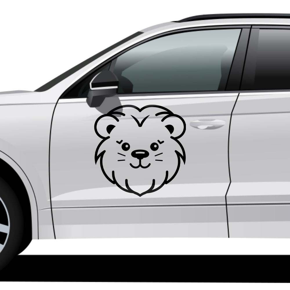 Simplistic Lion Head Vector Design - HeatPressNation