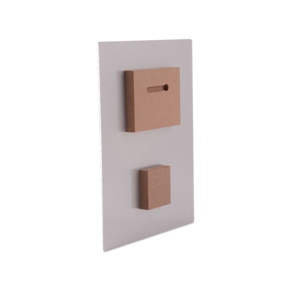 ChromaLuxe 3" x 4" and 2" x 2" Raw Shadow Mount for Sublimation Photo Panels - HeatPressNation