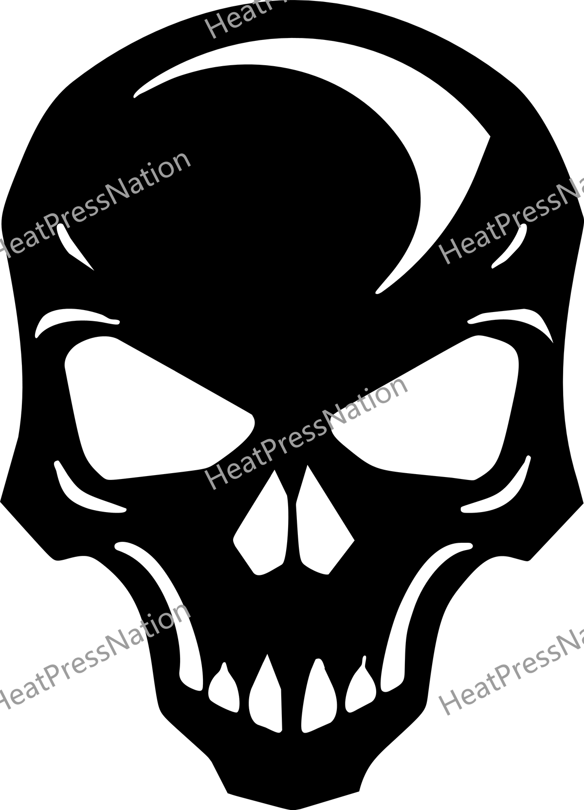 Full Skull Vector Design - HeatPressNation