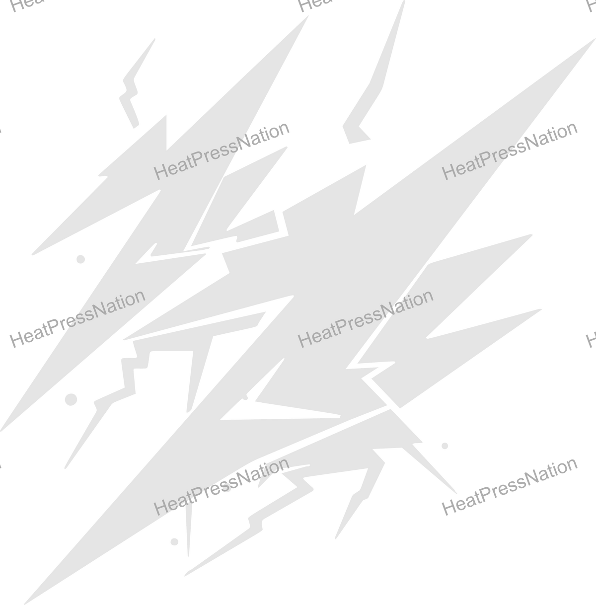 Large Lightning Bolts Vector Design - HeatPressNation