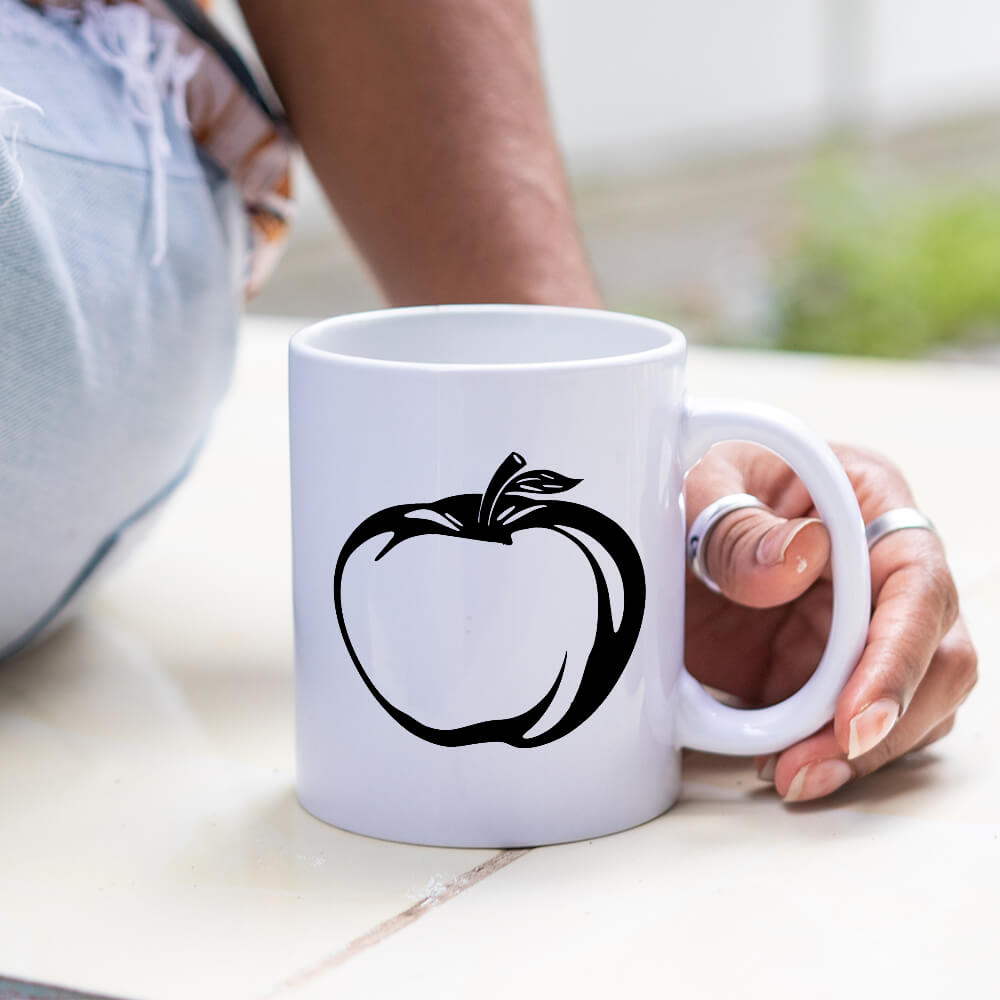 Apple Outline Vector Design - HeatPressNation