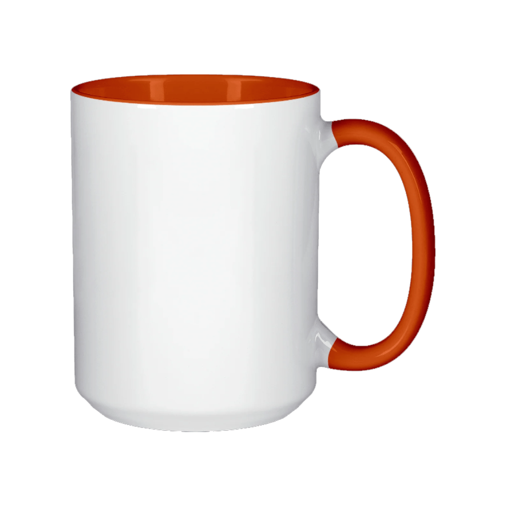 HPN ORCA Premium 15 oz. Inner + Handle Sublimation Ceramic Mug - 36 per Case - HeatPressNation