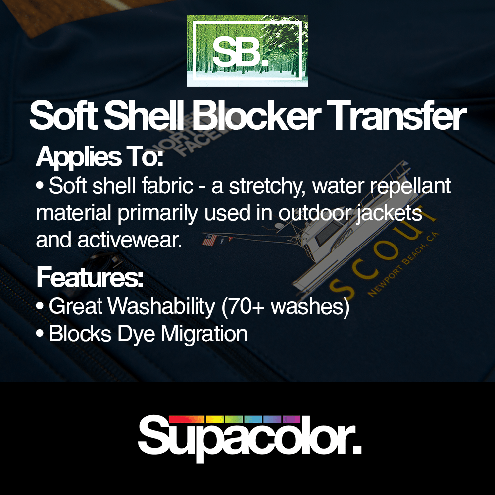 Supacolor Soft Shell Blocker Heat Transfer - HeatPressNation