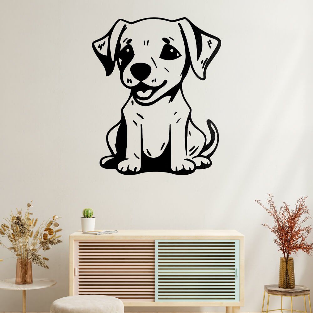 Happy Puppy Vector Design - HeatPressNation