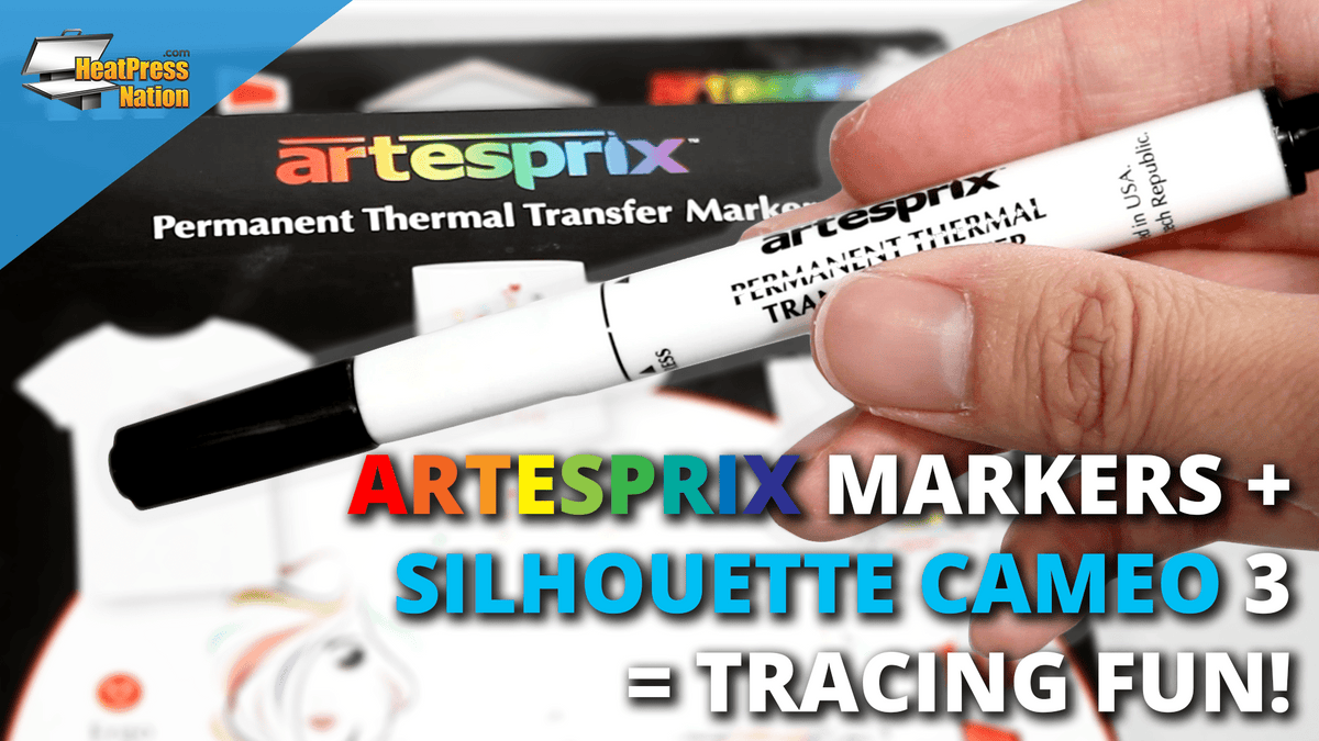 Artesprix Sublimation Markers + Silhouette Cameo = Tracing Fun! - HeatPressNation