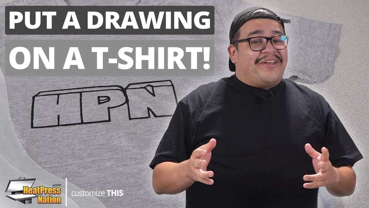 How To Turn A Drawing Into A T-Shirt Transfer - HeatPressNation