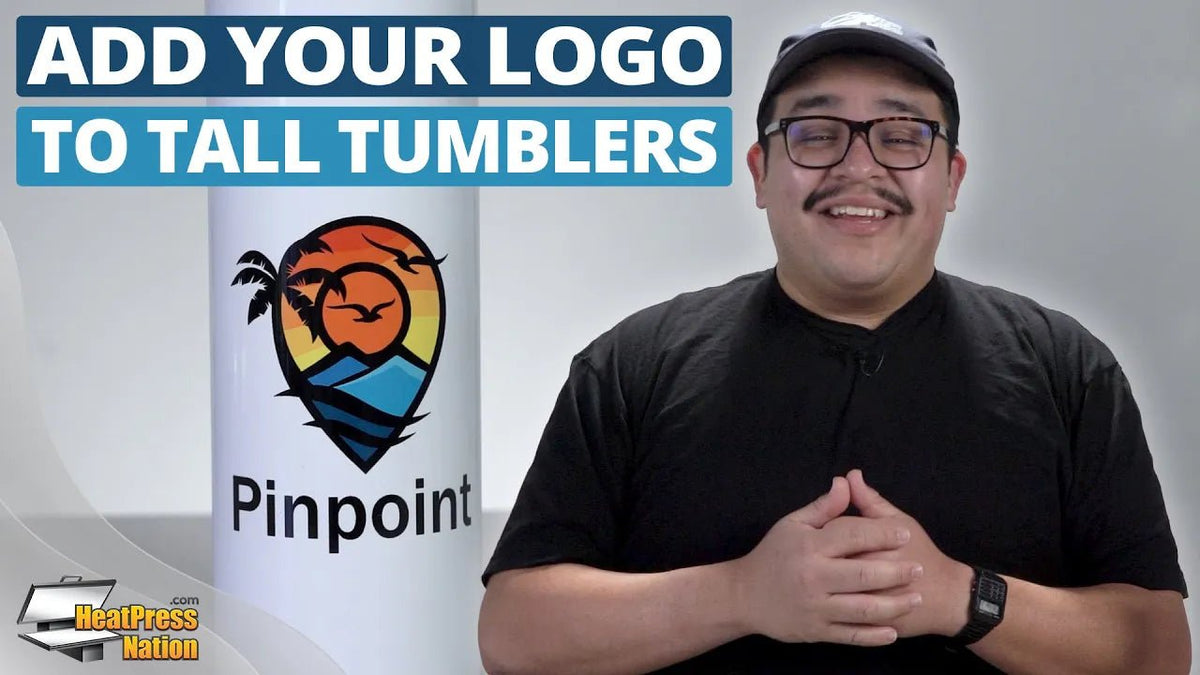 How To Add Your Logo On A Tall Sublimation Tumbler - HeatPressNation