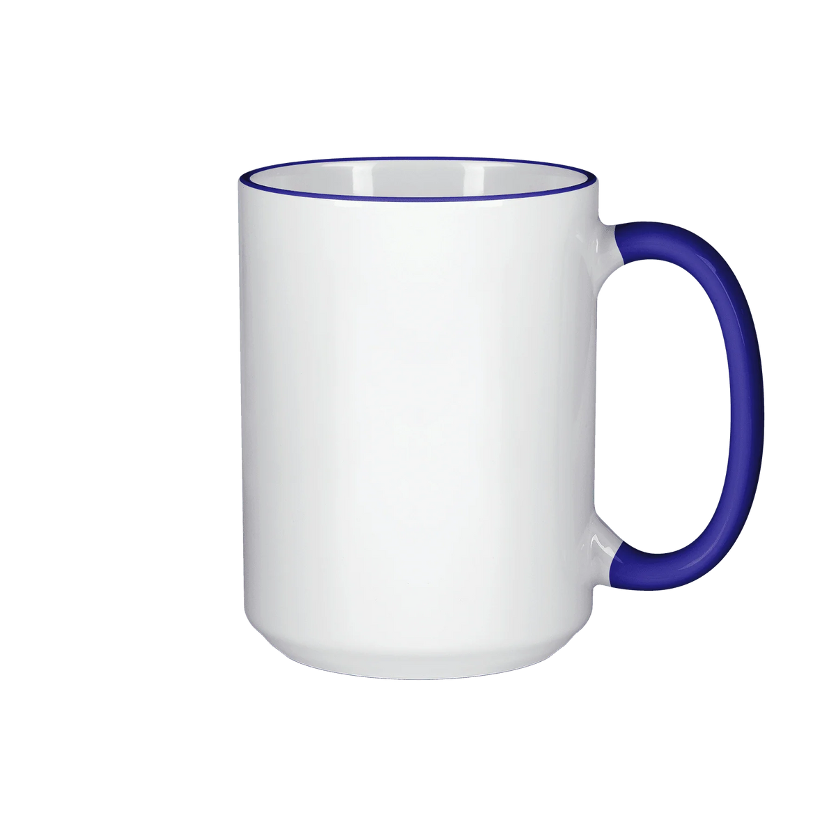 HPN ORCA Premium 15 oz. Color Rim + Handle Sublimation Ceramic Mug - 36 per Case