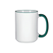 HPN ORCA Premium 15 oz. Color Rim + Handle Sublimation Ceramic Mug - 36 per Case