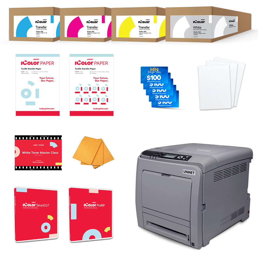 Uninet IColor 340 Apparel Plus White Toner DTF Printer