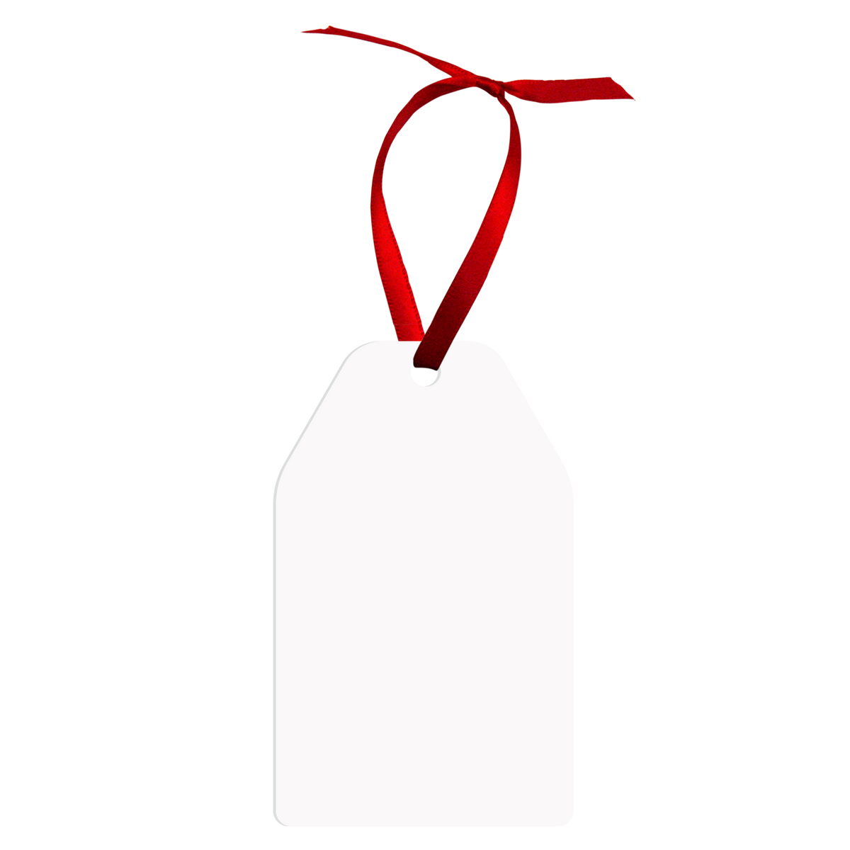 Unisub 4" x 2.45" Sublimation Aluminum Gift Tag Ornament - HeatPressNation