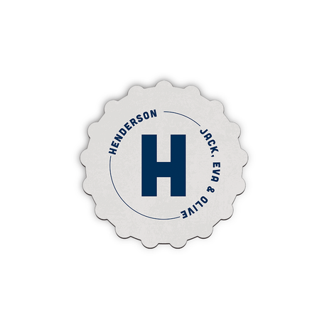 Unisub 3.63" Diameter Bottle Cap Sublimation Hardboard Coaster - HeatPressNation