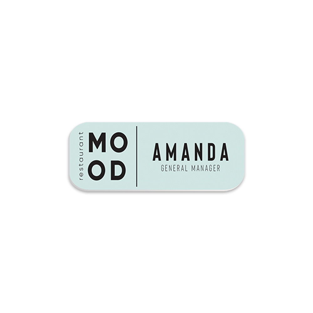 Unisub 3" x 1" Sublimation FRP Name Badge - Matte White - HeatPressNation