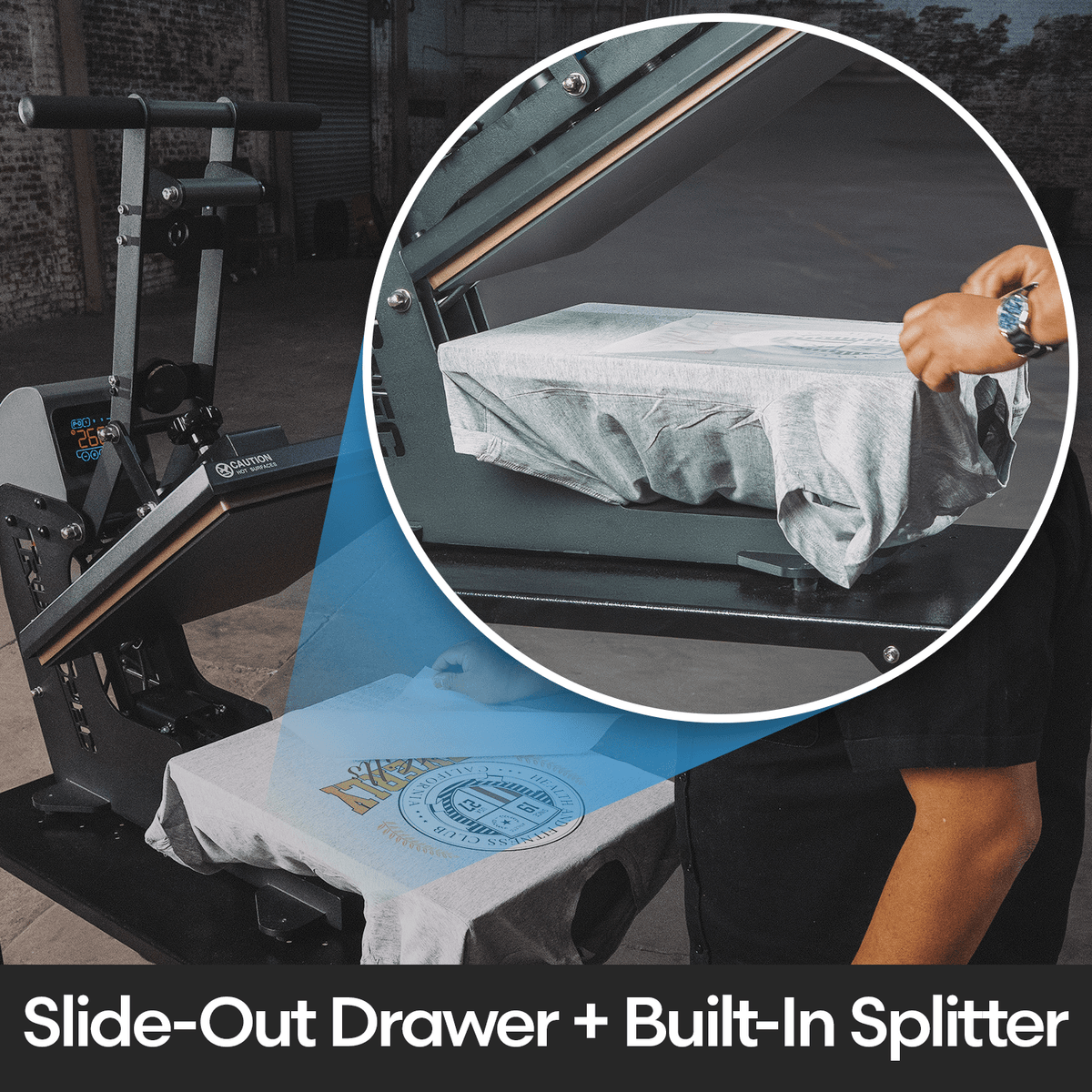 HPN TrueSpec 16" x 20" Auto - Open Hybrid Heat Press Complete Bundle - HeatPressNation