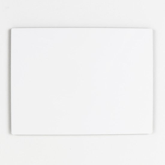 ChromaLuxe 8" x 6" 1/4" Sublimation MDF Wall Tile w/ Mount - Gloss White/Black Back - HeatPressNation