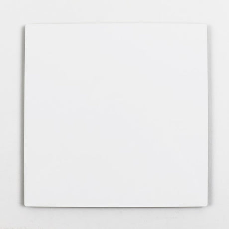 ChromaLuxe 8" Square 1/4" Sublimation MDF Wall Tile w/ Mount - Gloss White/Black Back - HeatPressNation