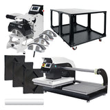 HPN Signature Series Business Package - 16" x 20" Dual Station Pneumatic Heat Press and Cap Press