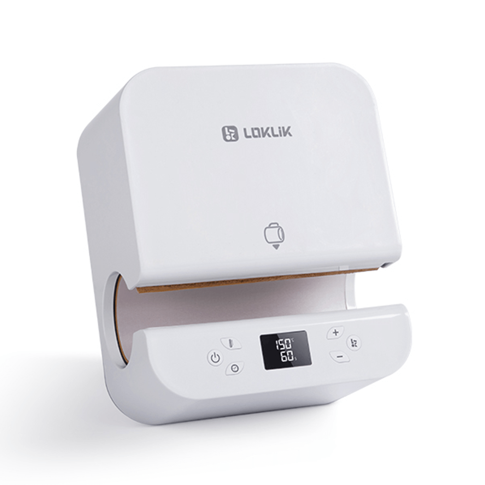 LOKLiK by HTVRont ImPress Auto Tumbler Heat Press - White - HeatPressNation