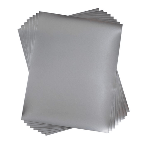 Silhouette Printable Adhesive Silver Foil (8.5 x 11", 8 Sheets) - HeatPressNation