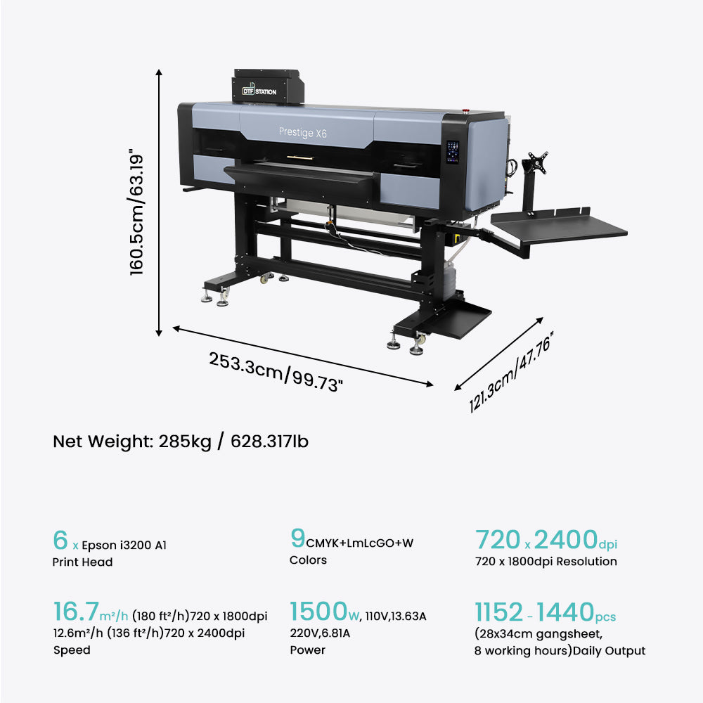 DTF Station Prestige X6 36" DTF Printer Bundle with Supplies