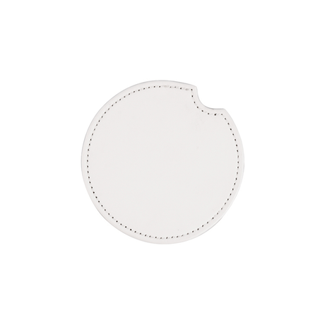 HPN SubliCraft 2.5" Round Sublimation PU Leather Car Coaster - HeatPressNation
