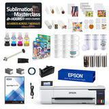 Epson SureColor F570 24" Desktop Dye-Sublimation Printer Drinkware Bundle