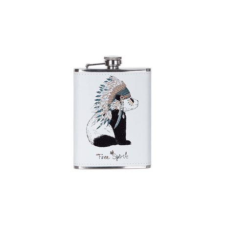 HPN SubliCraft 8 oz. Stainless Steel Flask with Sublimation PU Cover - HeatPressNation