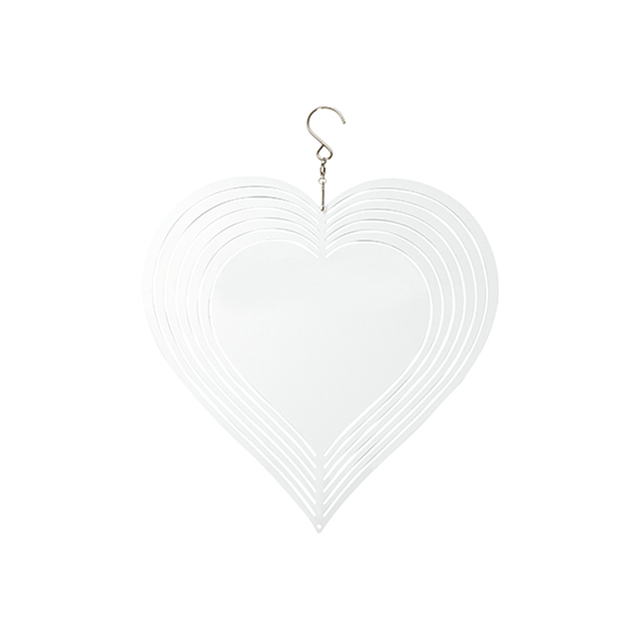HPN SubliCraft Heart Sublimation Aluminum Wind Spinner - HeatPressNation