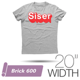 Siser BRICK 600 Heat Transfer Vinyl - 20" Width - By the Yard - HeatPressNation