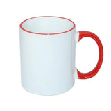 HPN SubliCraft Mug A+ 330 ml with red handle Sublimation Thermal Transfer