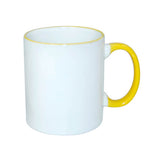 HPN SubliCraft Mug A+ 330 ml with yellow handle Sublimation Thermal Transfer