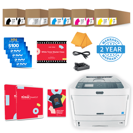 Uninet IColor 650 White Toner DTF Printer with IColor ProRIP, SmartCUT Software, and Masterclass - HeatPressNation