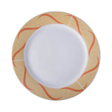 HPN SubliCraft Ceramic Plate 27 cm with Golden Ornament for Sublimation Printing