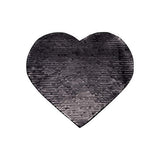 HPN SubliCraft Two-Color Sequin Heart 22 x 19.5 cm - Black