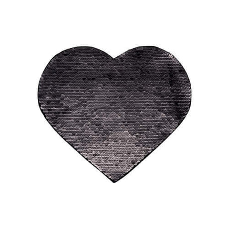 HPN SubliCraft Two-Color Sequin Heart 22 x 19.5 cm - Black