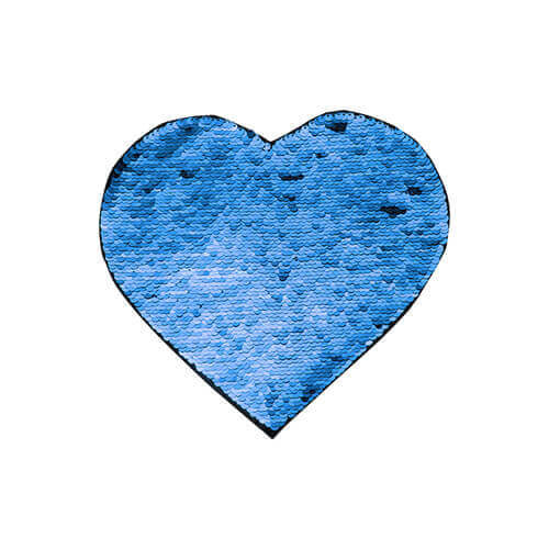 HPN SubliCraft Two-Color Sequin Heart 22 x 19.5 cm - Blue