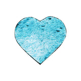 HPN SubliCraft Two-Color Sequin Heart 22 x 19.5 cm - Light Blue