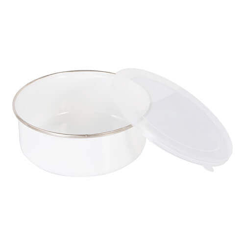 HPN SubliCraft 600 ml Enamelled Bowl with Lid for Sublimation Printing