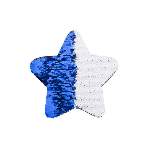 HPN SubliCraft Two-Color Sequin Star 18 x 18 cm - Blue