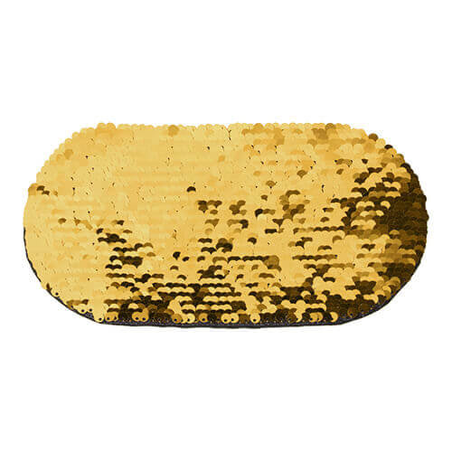 HPN SubliCraft Two-Color Sequin Oval 20 x 10 cm - Gold