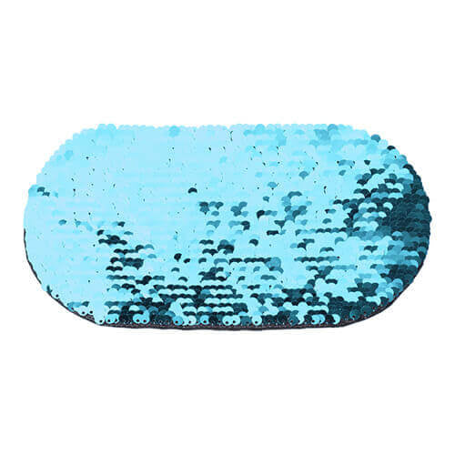 HPN SubliCraft Two-Color Sequin Oval 20 x 10 cm - Light Blue