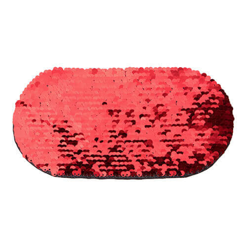 HPN SubliCraft Two-Color Sequin Oval 20 x 10 cm - Red