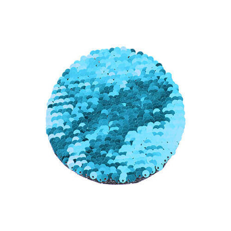 HPN SubliCraft Two-Color Sequin Circle Ø 10 cm - Light Blue