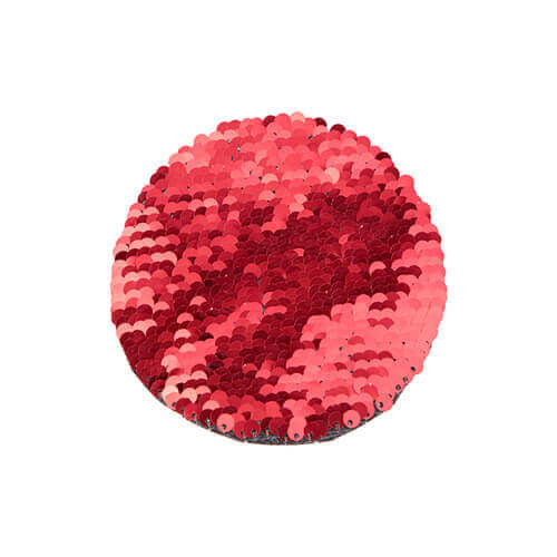HPN SubliCraft Two-Color Sequin Circle Ø 10 cm - Red