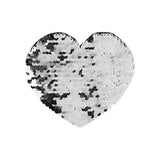 HPN SubliCraft Two-Color Sequin Heart 12 x 10.5 cm - Silver