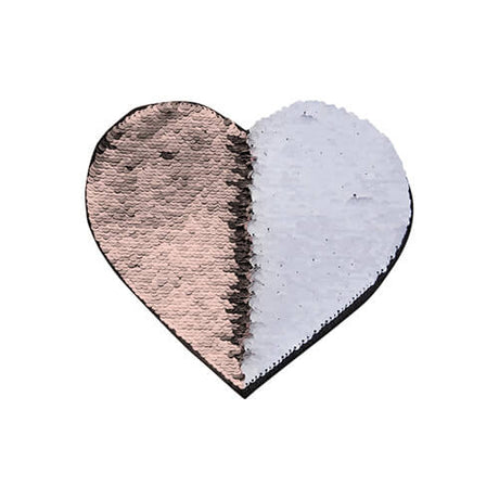 HPN SubliCraft Two-Color Sequin Heart 22 x 19.5 cm - Champagne